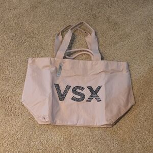 VSX Blush Canvas Tote with Logo